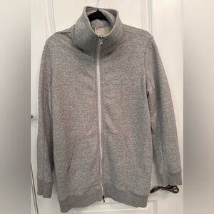 Gray Full-Zip Hoodie